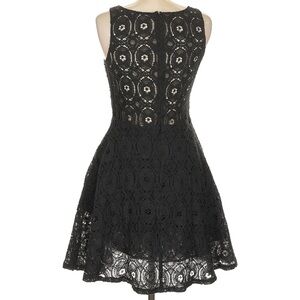 BB Dakota Fit and Flare Black Lace Dress Size 10